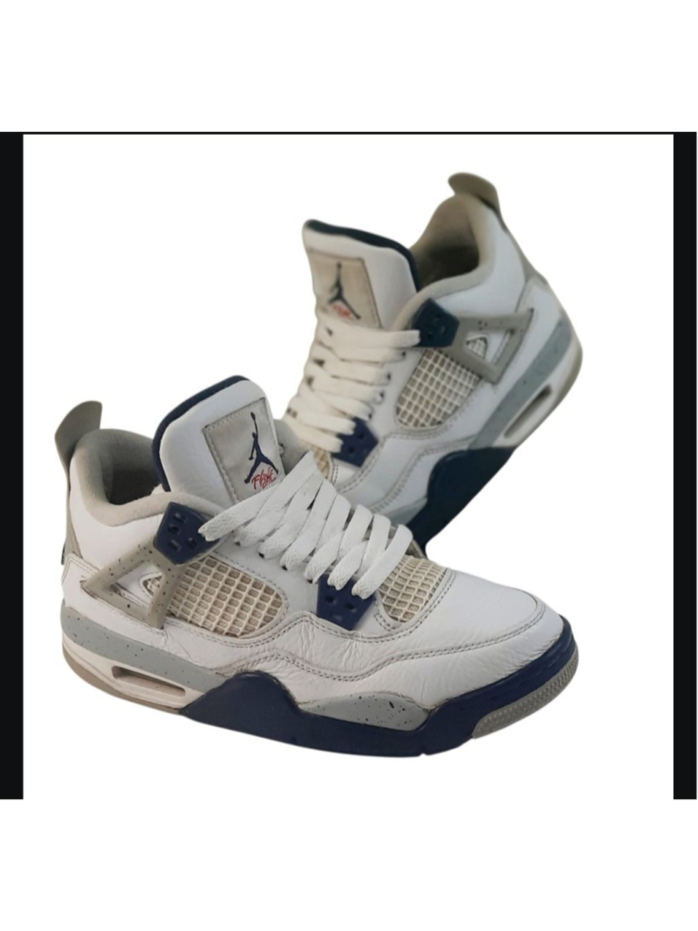Air Jordan 4 Retro GS Midnight Navy 408452-140 size 5Y/ Womens Size 6.5